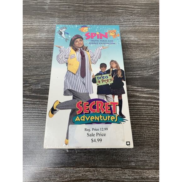 Secret Adventures Spin Truth, Tubas & George Washington Vintage VHS SEALED 1993 - Picture 1 of 6